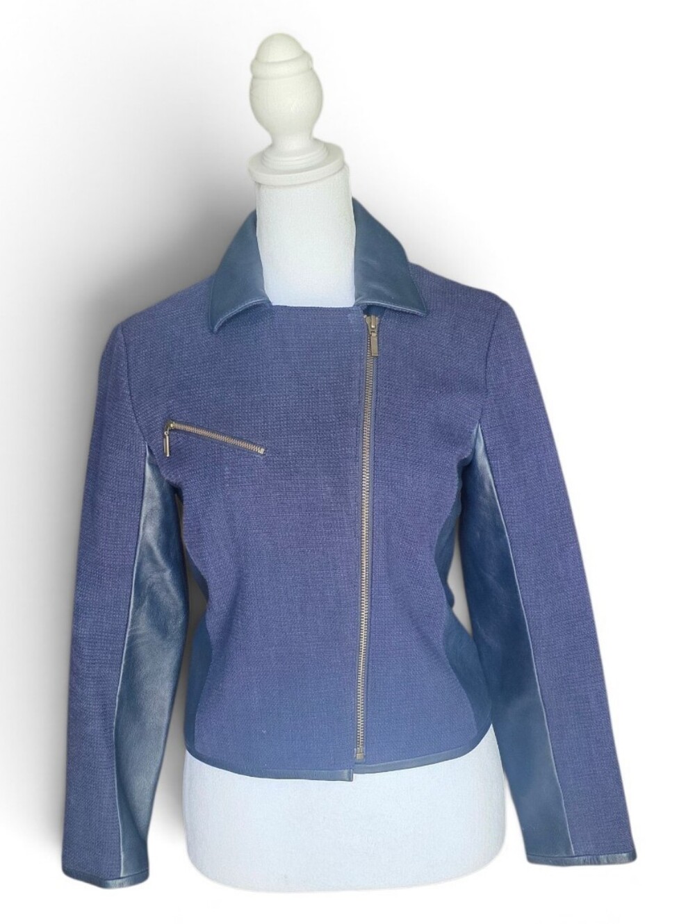 Fossil Navy Moto Jacket Size XS